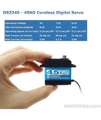 Servocomando DS3245 Digital Coreless 45KG/0.11sec@8.4V