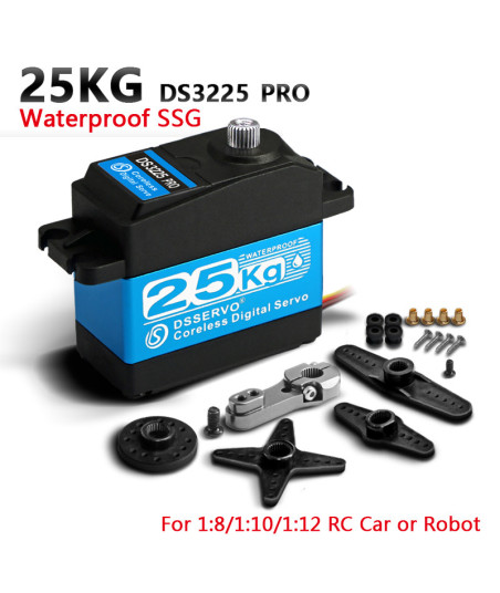 Servocomando DS3225 PRO Digital Coreless 39KG/0.065sec @ 8.4V – Servo RC ad alte prestazioni