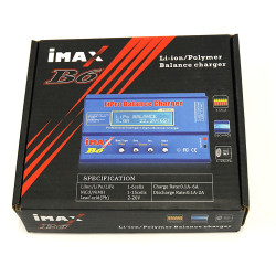 Carica Batterie Imax B6 Dual power  6A 12 Volt carica rapida  e scarica con precisione, istruzioni in inglese.