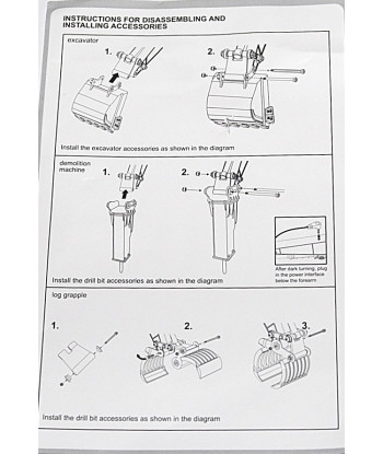 Huina 1535-1 Escavatore RC 1:14 15CH Metallo 2026 con Martello e Pinza