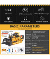 Track Type Tractor Radiocomandato Yigong 2.4GHz con Cingoli, Suoni e Luci LED – Batteria Inclusa 🚜
