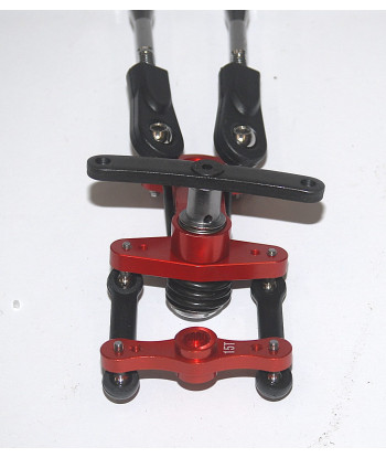 852801 Set Sterzo Simmetrico Rosso in Alluminio Ergal Anodizzato Baja B5 per Baja 5B 5T 5SC Upgrade Racing