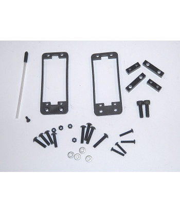 852801 Set Sterzo Simmetrico Rosso in Alluminio Ergal Anodizzato Baja B5 per Baja 5B 5T 5SC Upgrade Racing