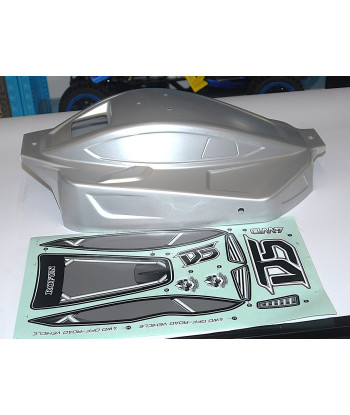 RC 1/5 Carrozzeria D5 Silver con Set Adesivi per Rovan F5 RF5 T5 D5