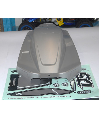 RC 1/5 Carrozzeria D5 Silver con Set Adesivi per Rovan F5 RF5 T5 D5