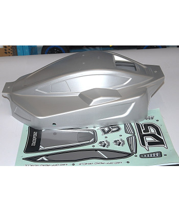 RC 1/5 Carrozzeria D5 Silver con Set Adesivi per Rovan F5 RF5 T5 D5