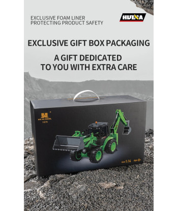 HUINA 1579 Carrello Elevatore RC 1:14 9CH 2.4GHz con Sollevamento Elettrico