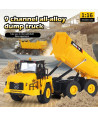 HUINA 1553 Camion Ribaltabile RC 2.4GHz con Luci LED e Cassone Ribaltabile