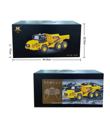 HUINA 1553 Camion Ribaltabile RC 2.4GHz con Luci LED e Cassone Ribaltabile
