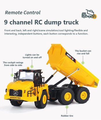 copy of copy of copy of HUINA 1572 Gru Cingolata RC 1:14 RTR 15CH 2.4GHz con Luci e Suoni 🚜🏗️