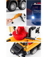 Camion Pompa Cemento RC Huina 1381 1:18 con Luci e Suon
