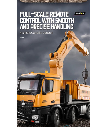 Huina 1538 Camion RC 1:14 2.4GHz con Accessori e Carrozzeria in Lega