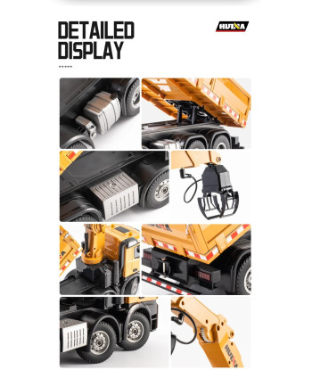 Huina 1538 Camion RC 1:14 2.4GHz con Accessori e Carrozzeria in Lega