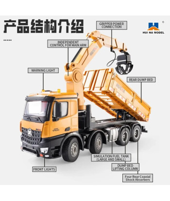 Huina 1538 Camion RC 1:14 2.4GHz con Accessori e Carrozzeria in Lega
