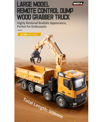 Huina 1538 Camion RC 1:14 2.4GHz con Accessori e Carrozzeria in Lega