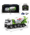 Huina 1537 Betoniera RC 1:14 con Luci Suoni e Batteria Li-Po