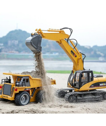 Huina 1534 Camion Ribaltabile RC 2.4GHz con Cassone Funzionante