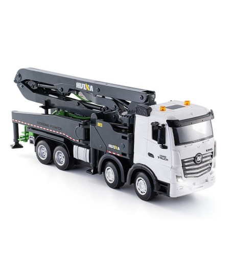 Camion Pompa Cemento RC Huina 1381 1:18 con Luci e Suon