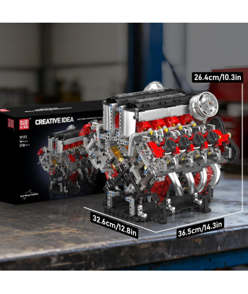 Mould King 10130 F488 Super Car V8 Motorizzato 2718 Pezzi