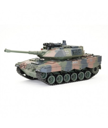 Carro Armato RC Brother Tank German Leopard 2 1:18 Radiocomandato 2.4GHz RTR BT-822 con Luci, Suoni e Torretta Rotante
