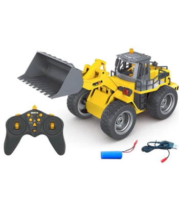 Huina 1532 Pala Gommata RC 1:18 Radiocomandata 2.4GHz 6 Canali RTR con Luci LED