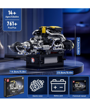 Mould King 10207 V8 Biturbo Motorizzato 761 Pezzi