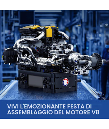 Mould King 10207 V8 Biturbo Motorizzato 761 Pezzi