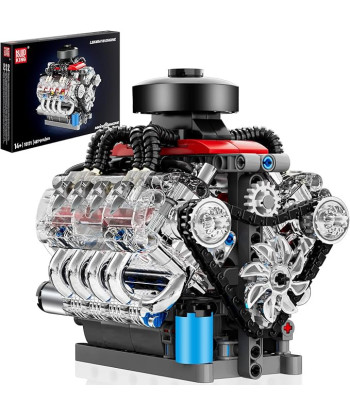 copy of copy of copy of copy of copy of Mould King 10204 Kit Motore V8 Funzionante con Motore Elettrico – 750 Pezzi – Alimen