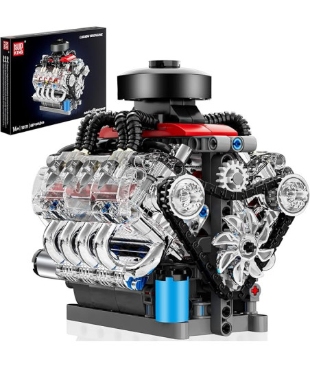 Mould King 10204 Kit Motore V8 da Costruzione 750 Pezzi con Parti Mobili