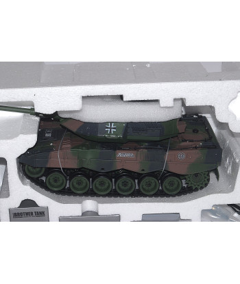 Carro Armato RC Brother Tank German Leopard 2 1:18 Radiocomandato 2.4GHz RTR BT-822 con Luci, Suoni e Torretta Rotante