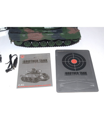Carro Armato RC Leopard 2 Brother Tank BT-822 1:18 2.4GHz