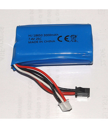 Batteria LiPo 7,4V 3000mAh 25C – Alta Capacità per Modelli RC