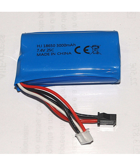 Batteria LiPo 7,4V 3000mAh 25C – Alta Capacità per Modelli RC