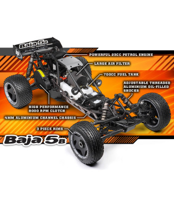 HPI BAJA 5B GAS DESERT BUGGY RC 1:5 – KIT DI MONTAGGIO No radio-no Motore-no servicomandi e centraliana