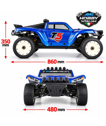 Rofun Rovan T5 36CC 4WD 1:5 – Truck RC Benzina Blu
