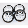 Gomme Rc 1/8 Stradale  pz 4 Cerchione 5 razze 105 mm