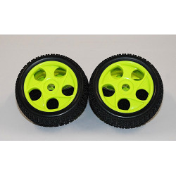 Gomme RC 1/8 Off Road cerchione Giallo pz 4