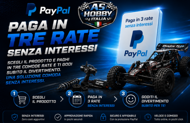 Pagamento PayPal in 3 rate